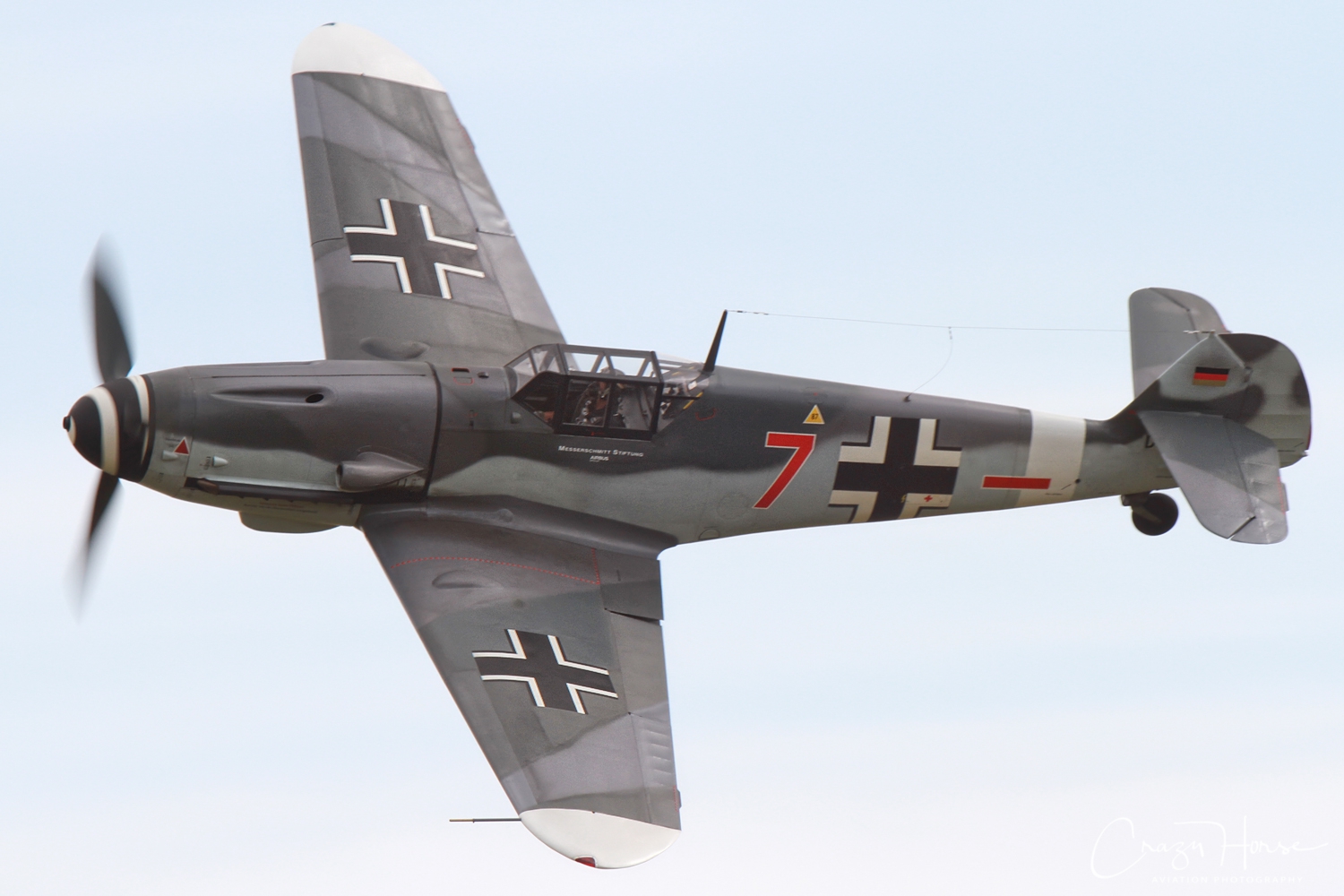 Messerschmitt Bf-109F-4  Red Seven